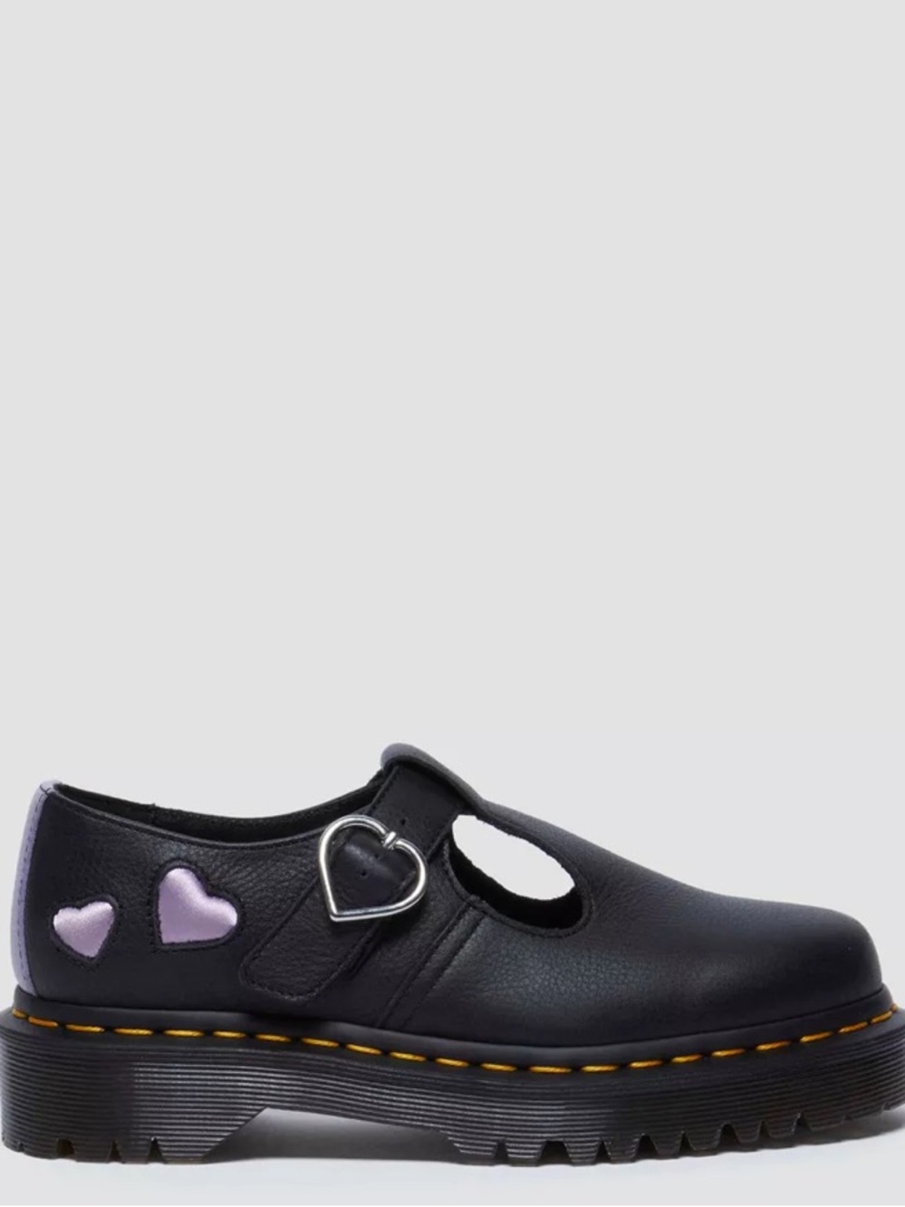 Dr Martens | Polley Heart virgin satin Mary Jane Shoes